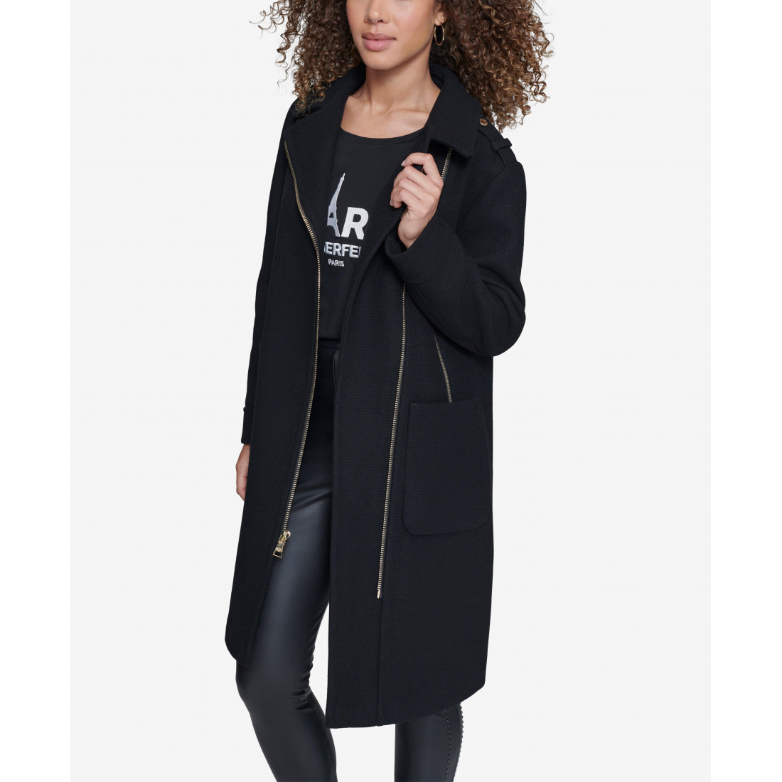 Manteau 'Asymmetrical Patch Pocket' pour Femmes