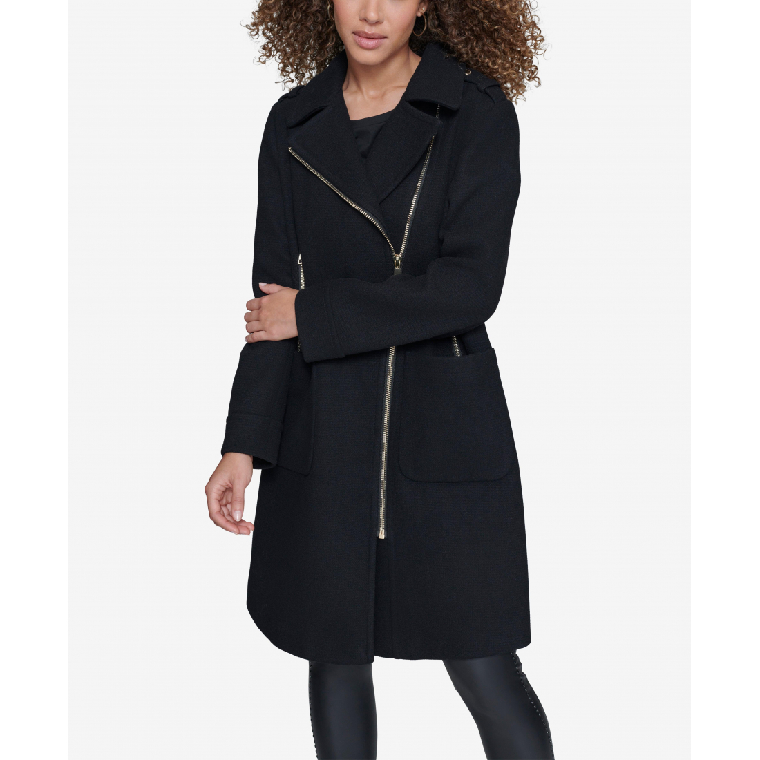 Manteau 'Asymmetrical Patch Pocket' pour Femmes