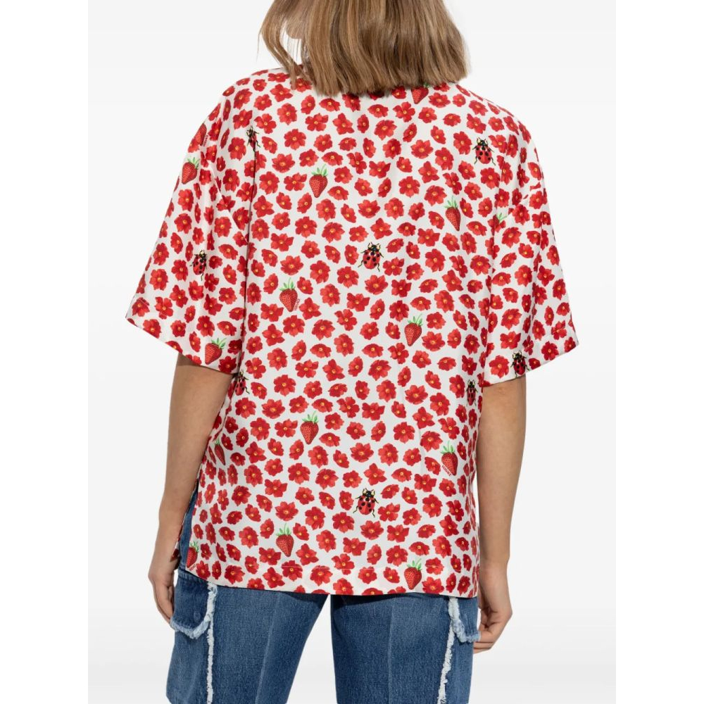 Chemise à manches courtes 'Floral-Print' pour Femmes