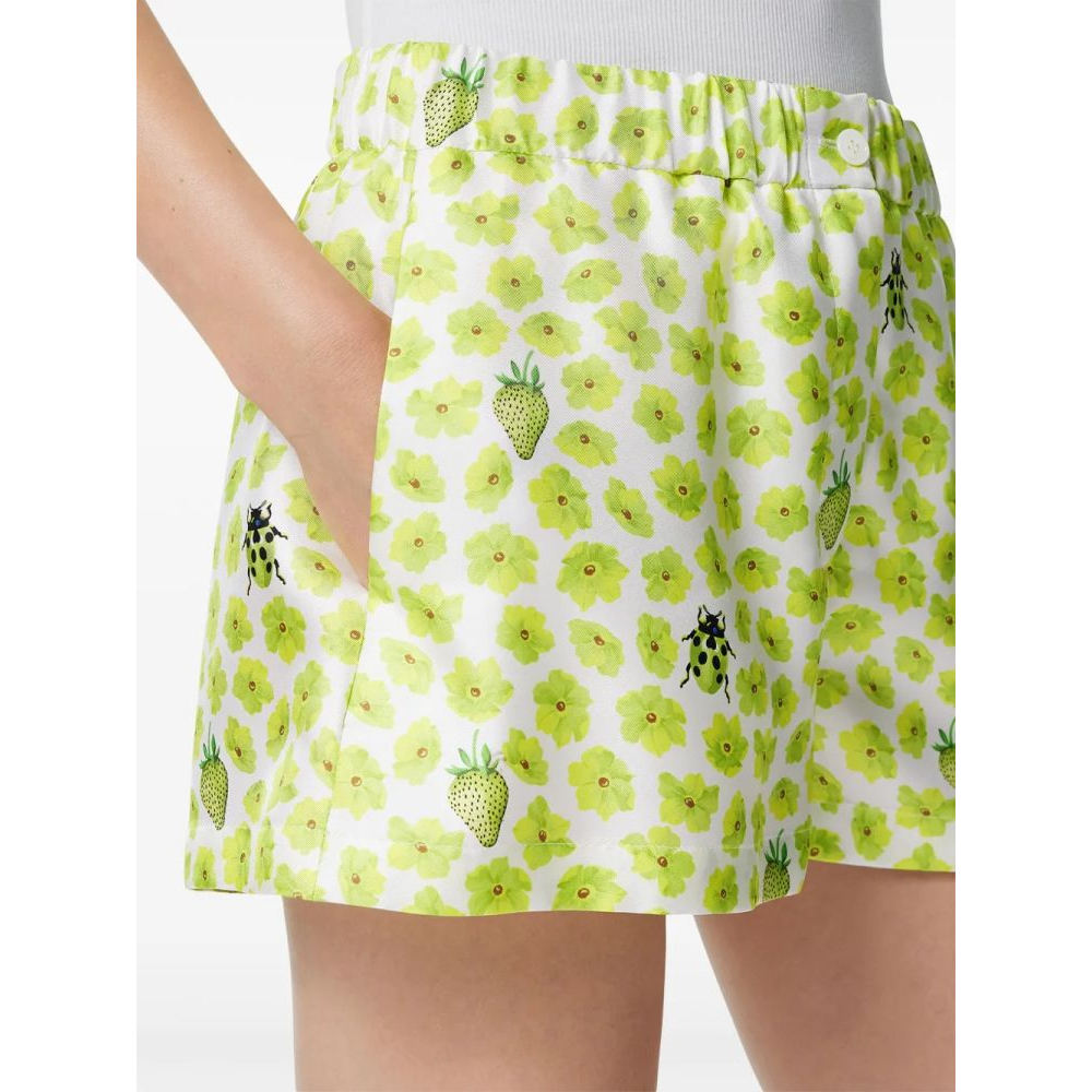 Short 'Floral-Print' pour Femmes