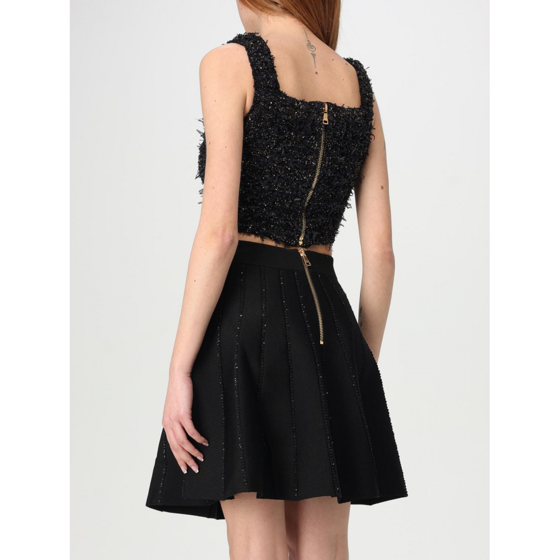 Crop Top 'Tweed' pour Femmes