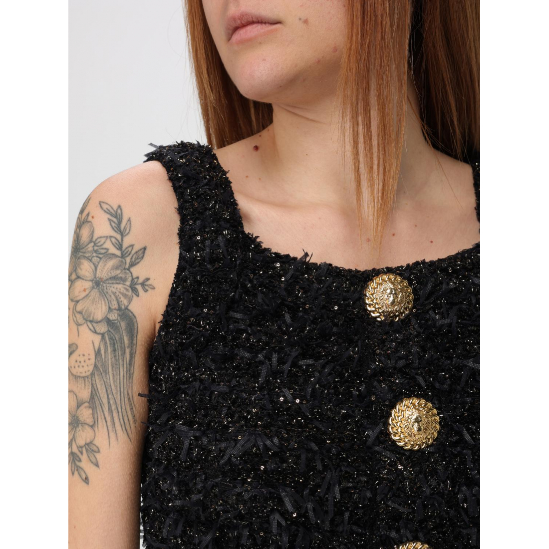 Crop Top 'Tweed' pour Femmes