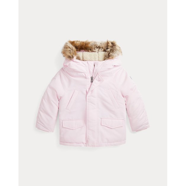 Parka 'Faux-Fur-Trim Down' pour Filles