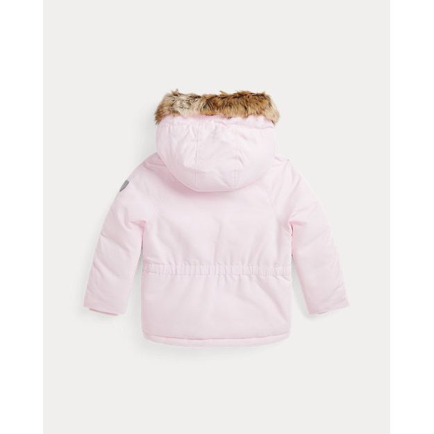 Parka 'Faux-Fur-Trim Down' pour Filles