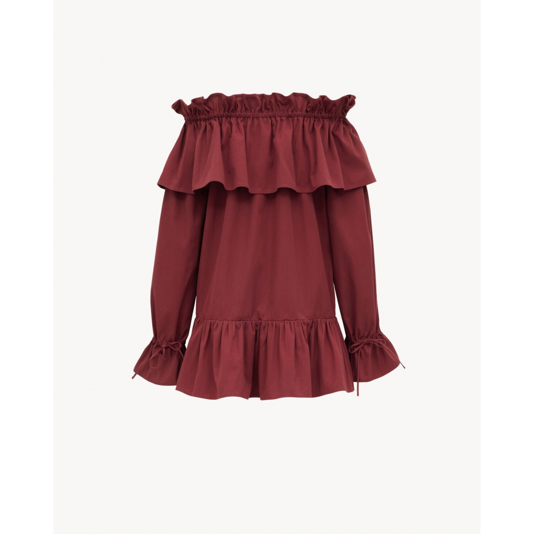 Robe à épaules dénudées 'Ruffled' pour Femmes