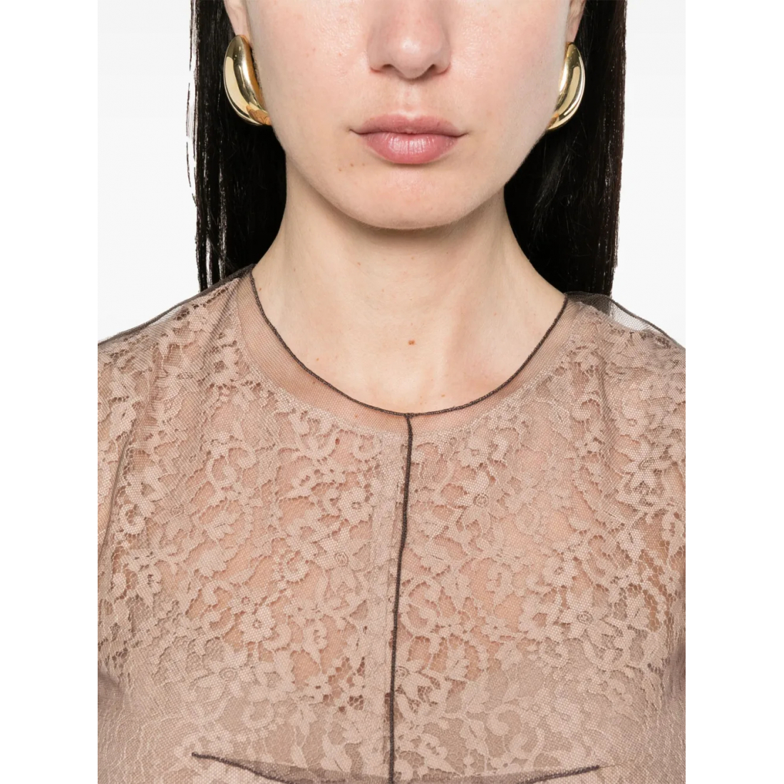 Robe Midi 'Floral-Lace' pour Femmes