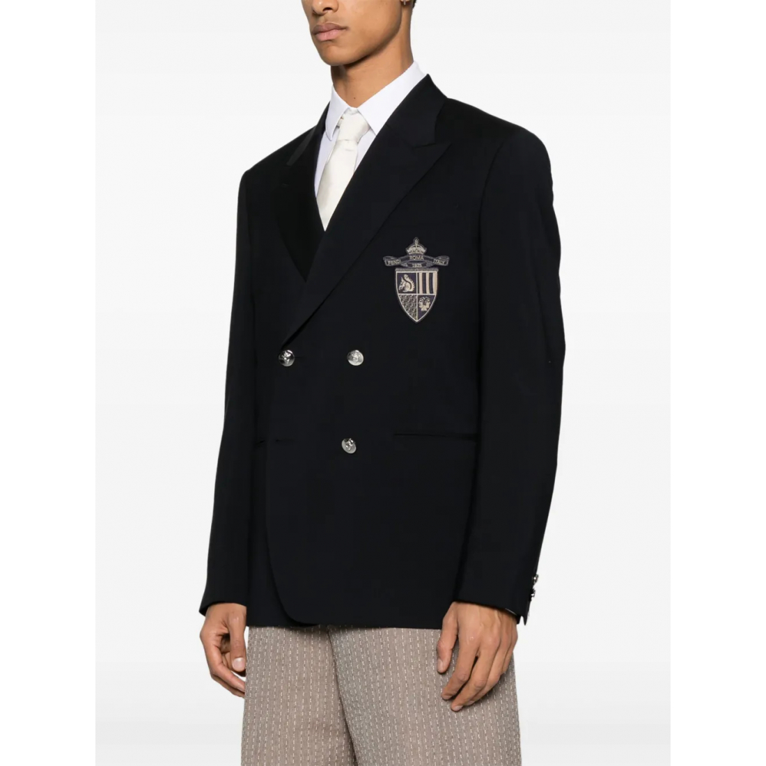 'Patch-Detail' Klassischer Blazer für Herren