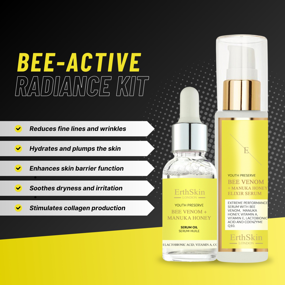 'Bee Venom + Manuka Honey Elixir + Bee Venom + Manuka Honey' Serum - 2 Stücke