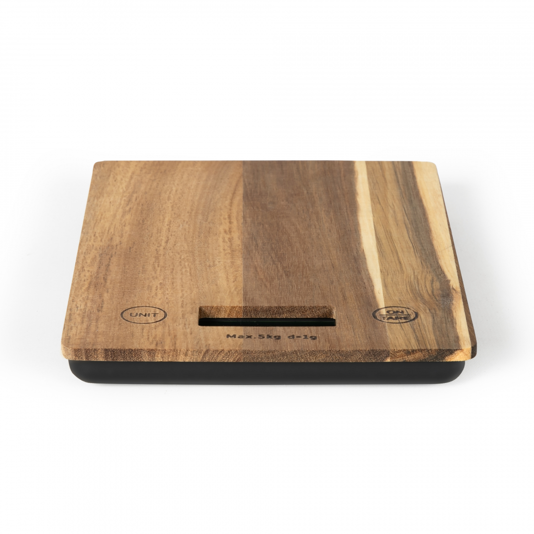 Balance de cuisine électronique en bois d'acacia