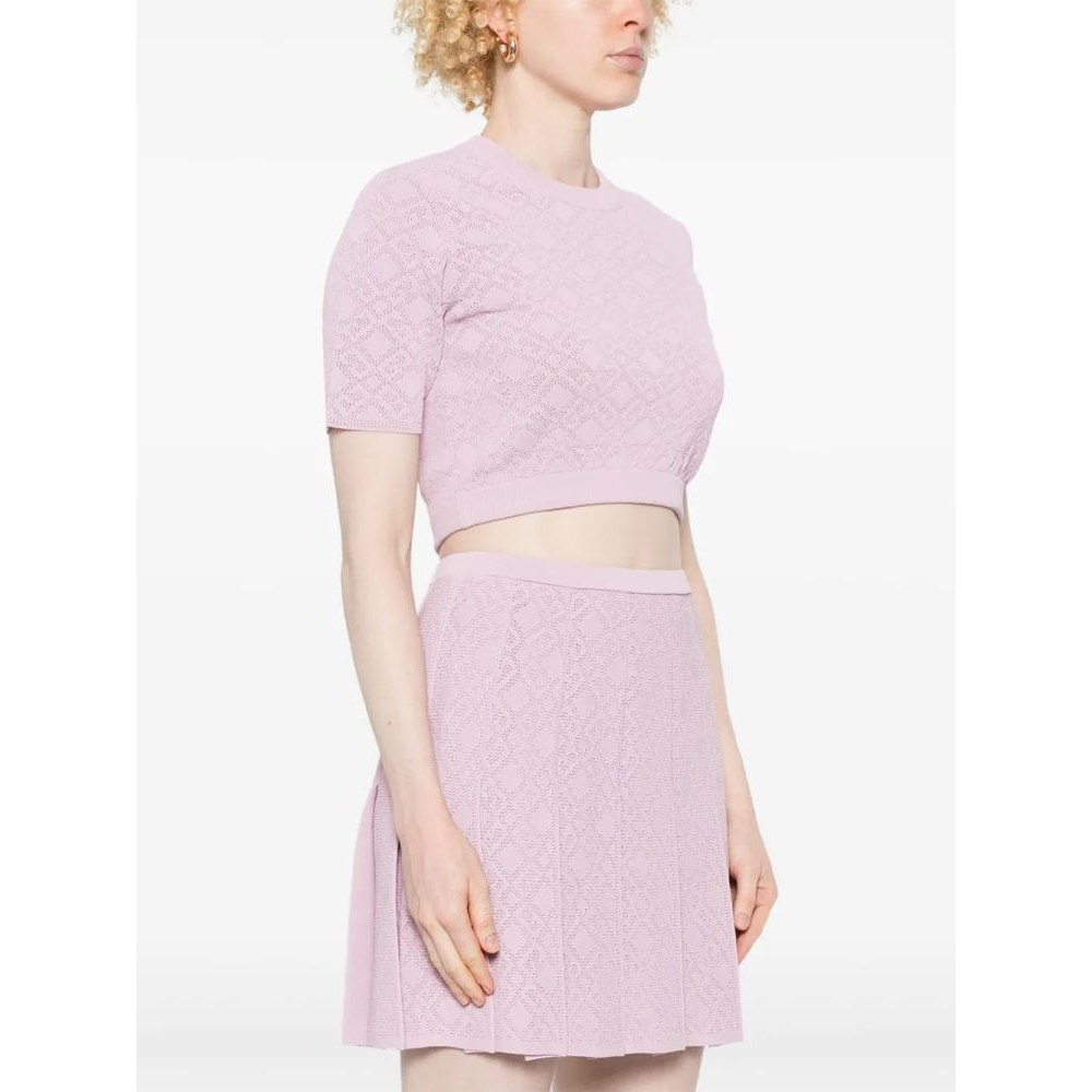 'Logo-Knit' Crop Top für Damen