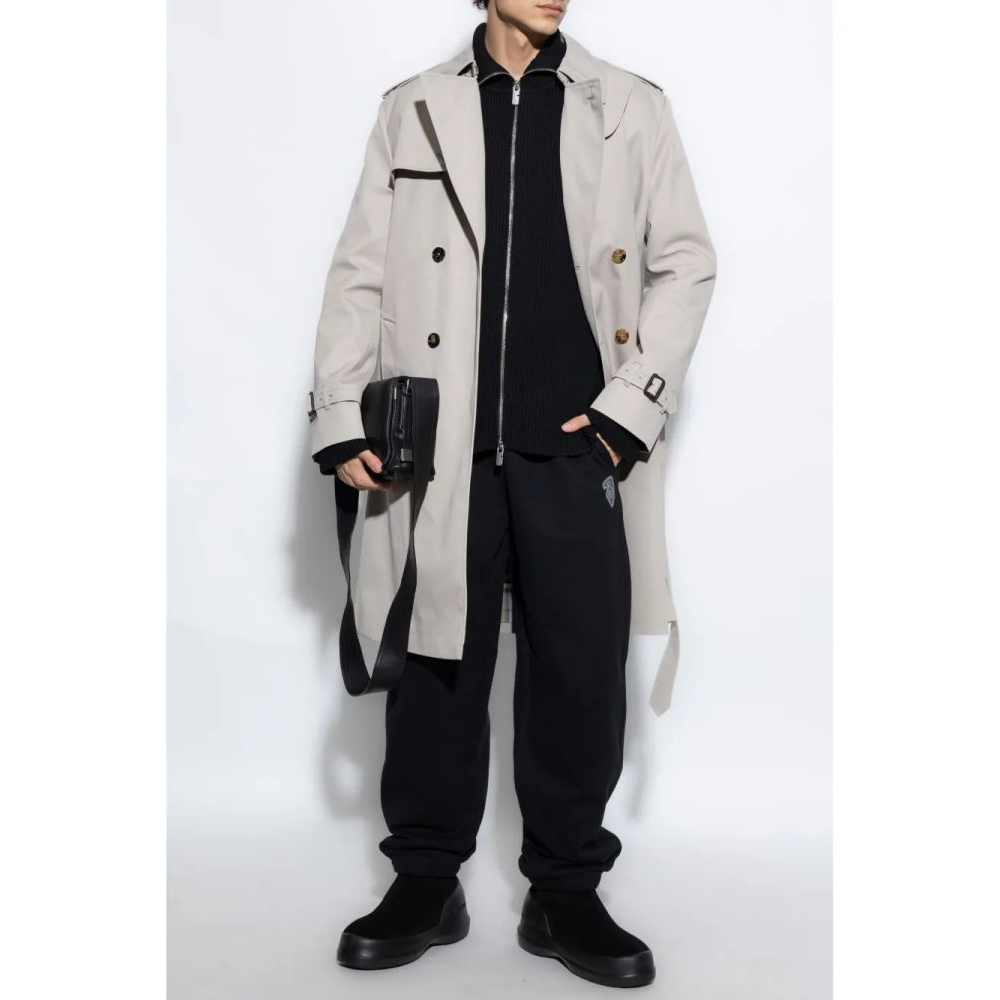 Trench à boutonnière croisée 'Double-Breasted Belted' pour Hommes