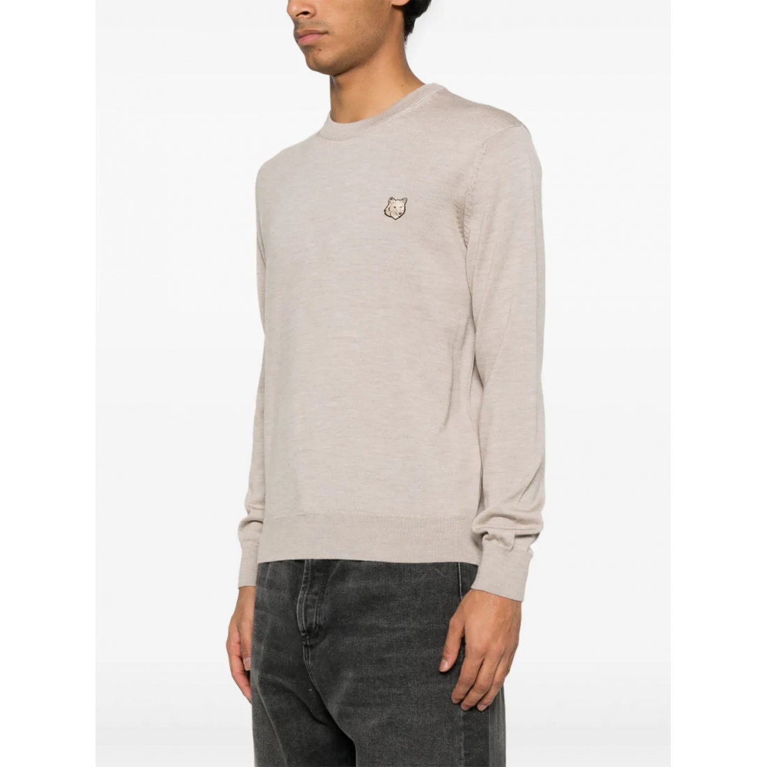 Men's 'Bold Fox Head Patch' Sweater