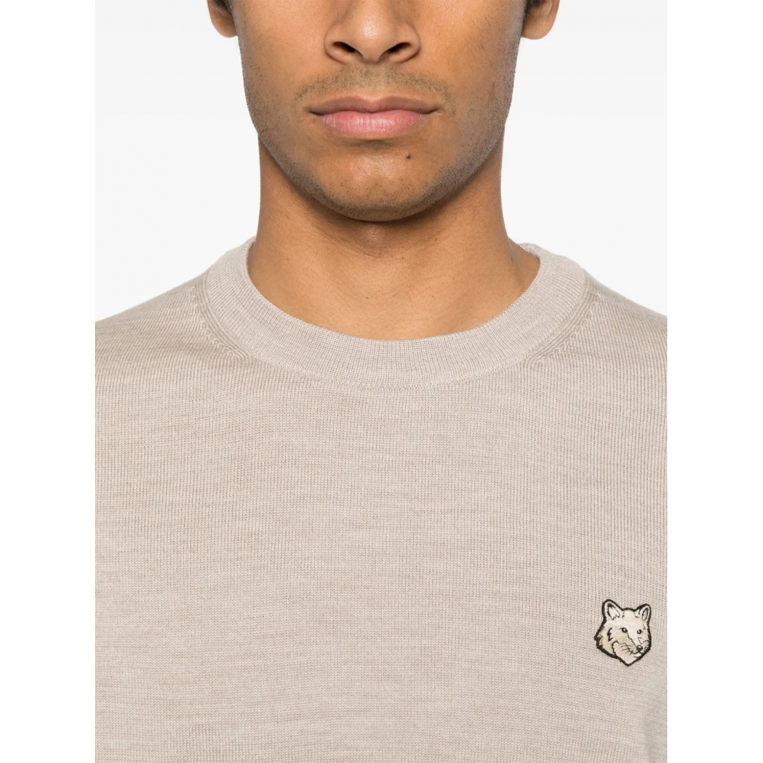 Men's 'Bold Fox Head Patch' Sweater