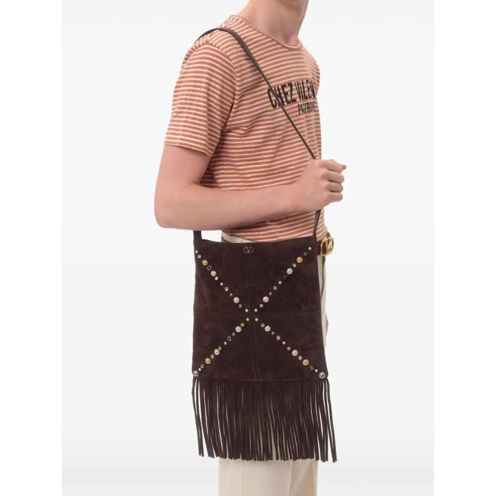 'Chez Valentino-Print Striped' T-Shirt für Herren