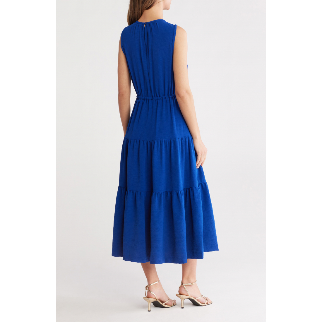 Women's 'Sleeveless Tiered A-Line Midi Dress' Midi Dress