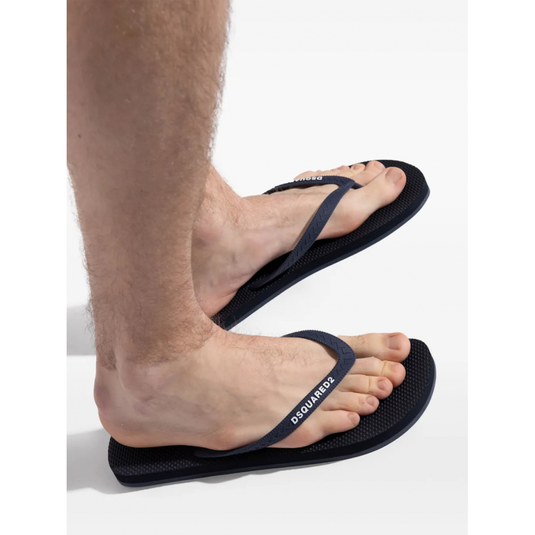 Tongs 'Logo-Embossed' pour Hommes