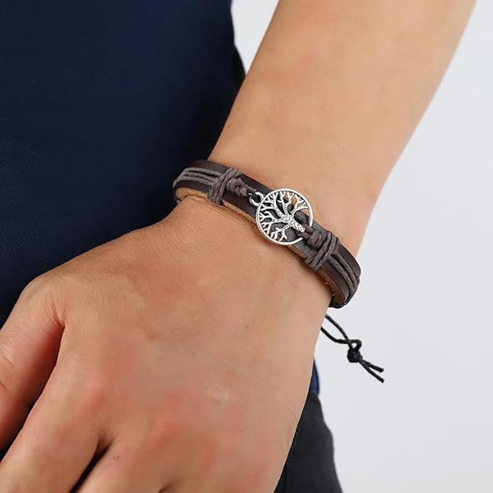 Bracelet réglable 'Tree Of Life' pour Hommes