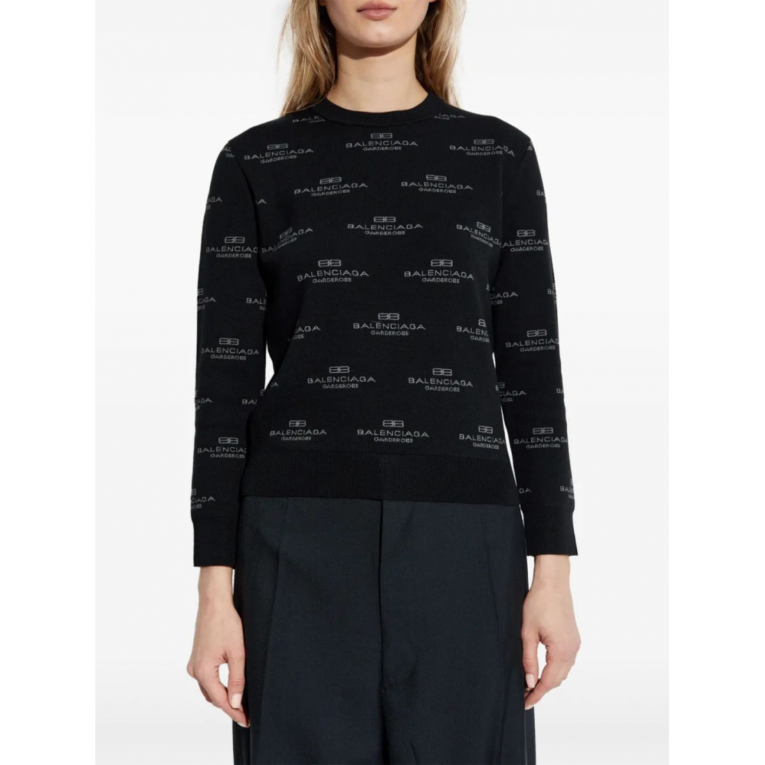 Women's 'All-Over Logo-Print' Sweater