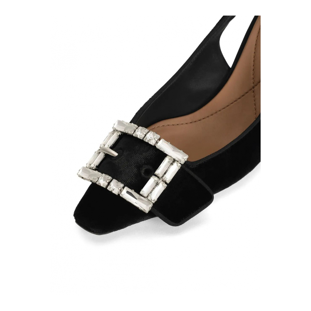 Women's 'Crystal-Buckle' Slingback Pumps