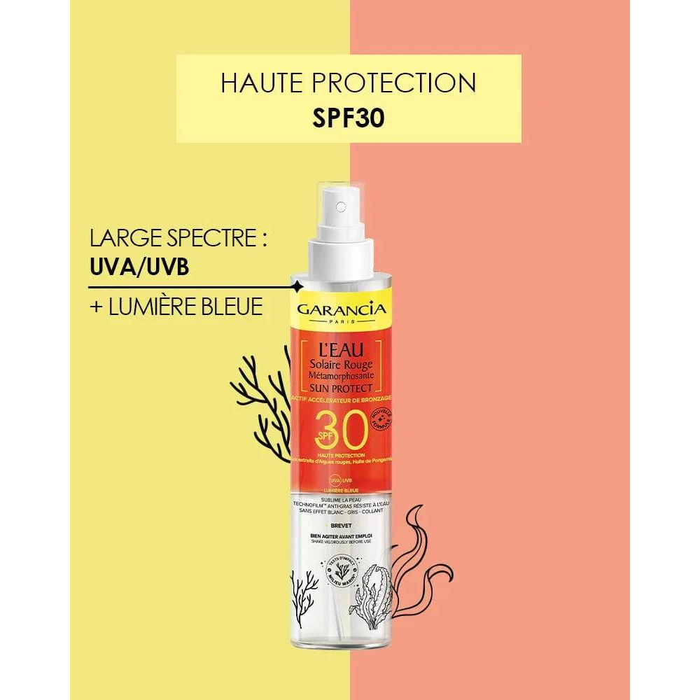 Accélérateur de bronzage 'L'Eau Solaire Rouge Métamorphosante Sun Protect SPF30' - 150 ml