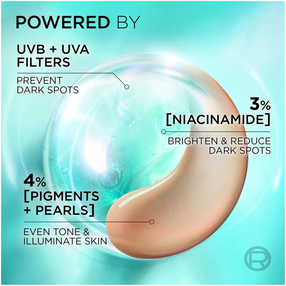 Crème solaire teintée 'Bright Reveal Daily Fluid SPF50' - Fair - Light 50 ml