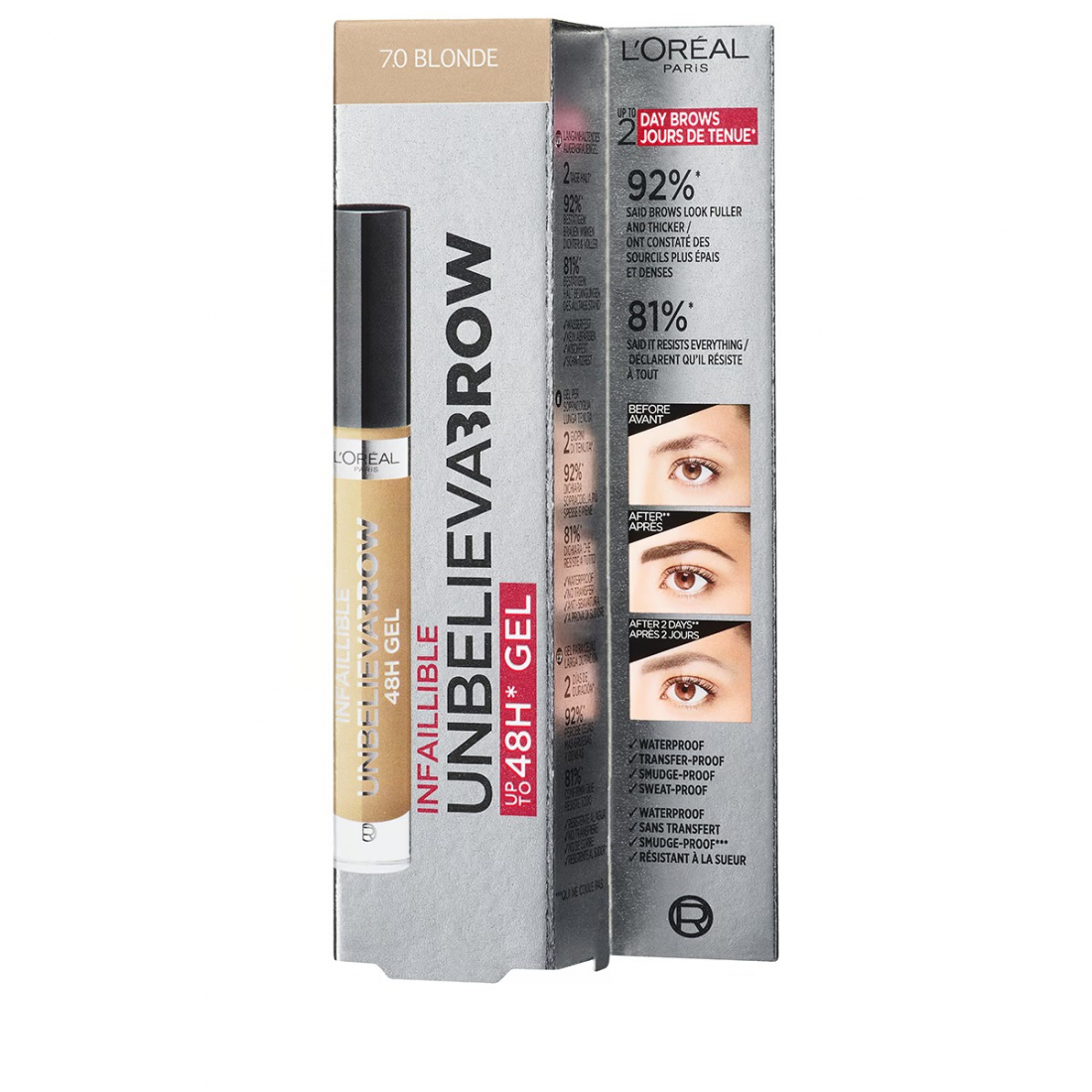 'Unbelieva'Brow Long-Lasting' Augenbrauengel - 7.0 Blonde 3.4 ml