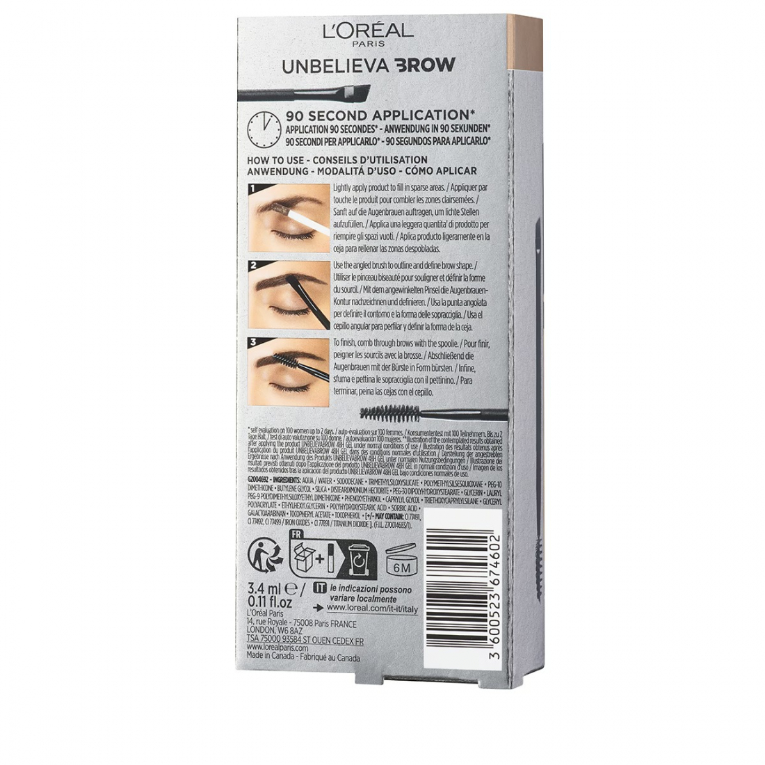 'Unbelieva'Brow Long-Lasting' Augenbrauengel - 7.0 Blonde 3.4 ml