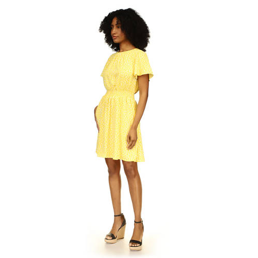 Robe mini 'Cheetah Short Sleeve' pour Femmes