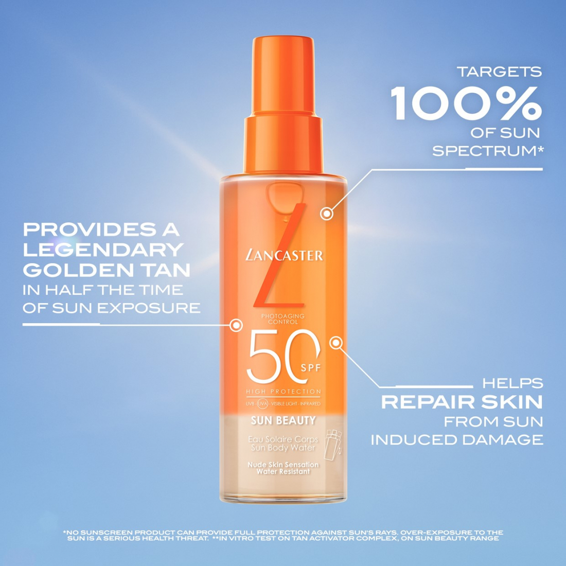 'Sun Beauty Sun Body Water SPF50' Protective Sun Water - 150 ml