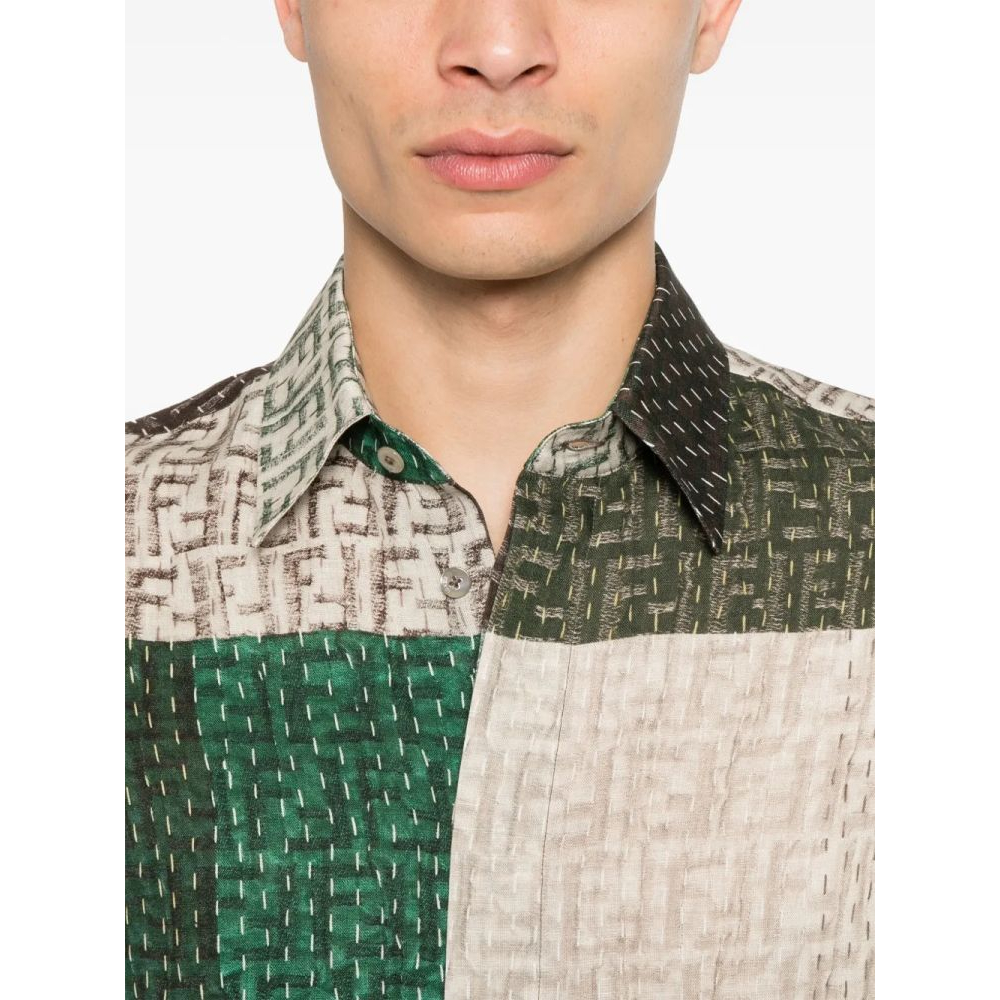 Chemise en lin 'FF' pour Hommes