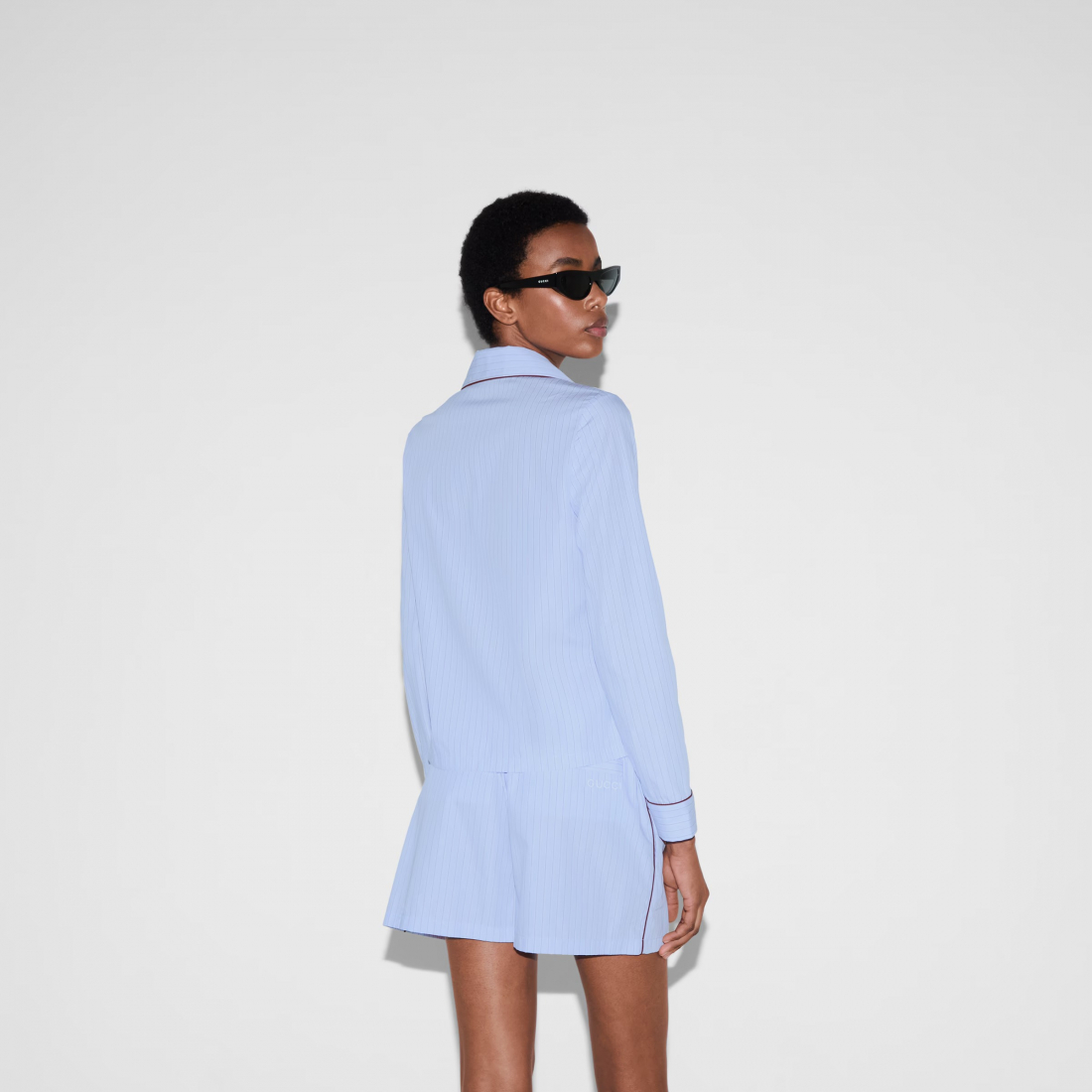 Chemise 'Striped With Embroidery' pour Femmes