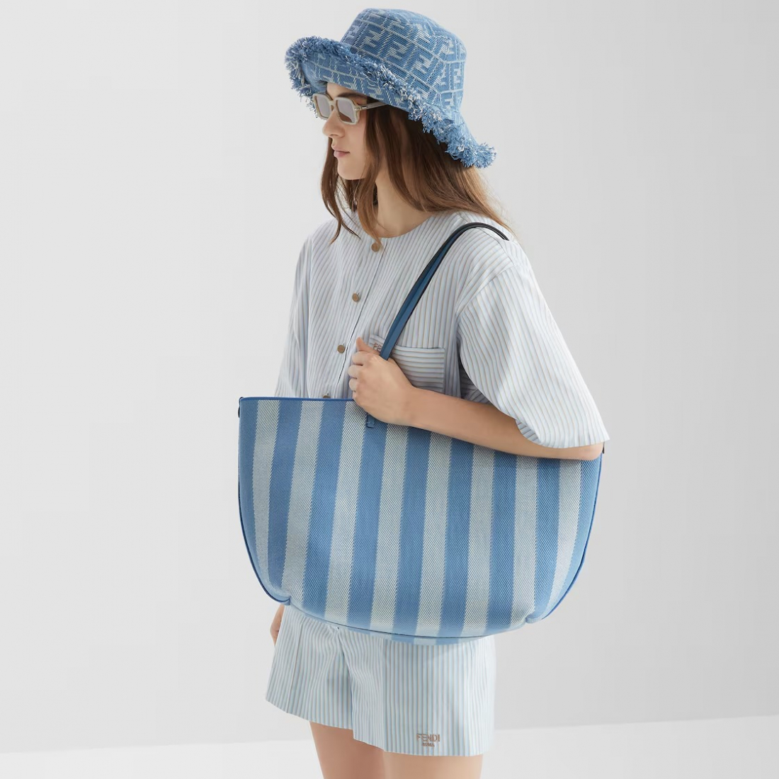 'Roll Large Reversible Shopper' Tote Handtasche für Damen