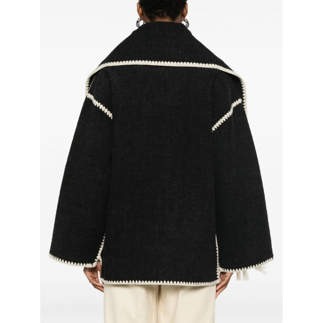 Manteau 'Attached-Scarf' pour Femmes