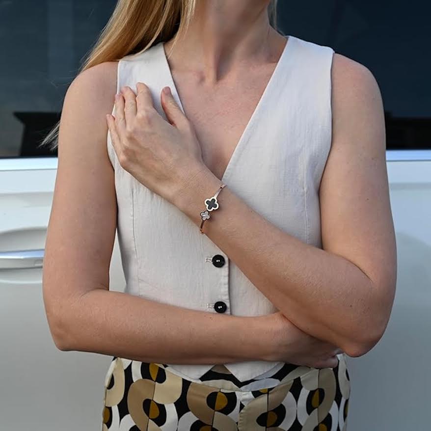 Women's 'Onyx Motif' Bracelet