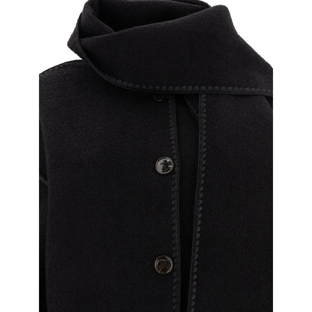 'Dropped-Shoulder Fringed-Edge Scarf' Jacke für Damen