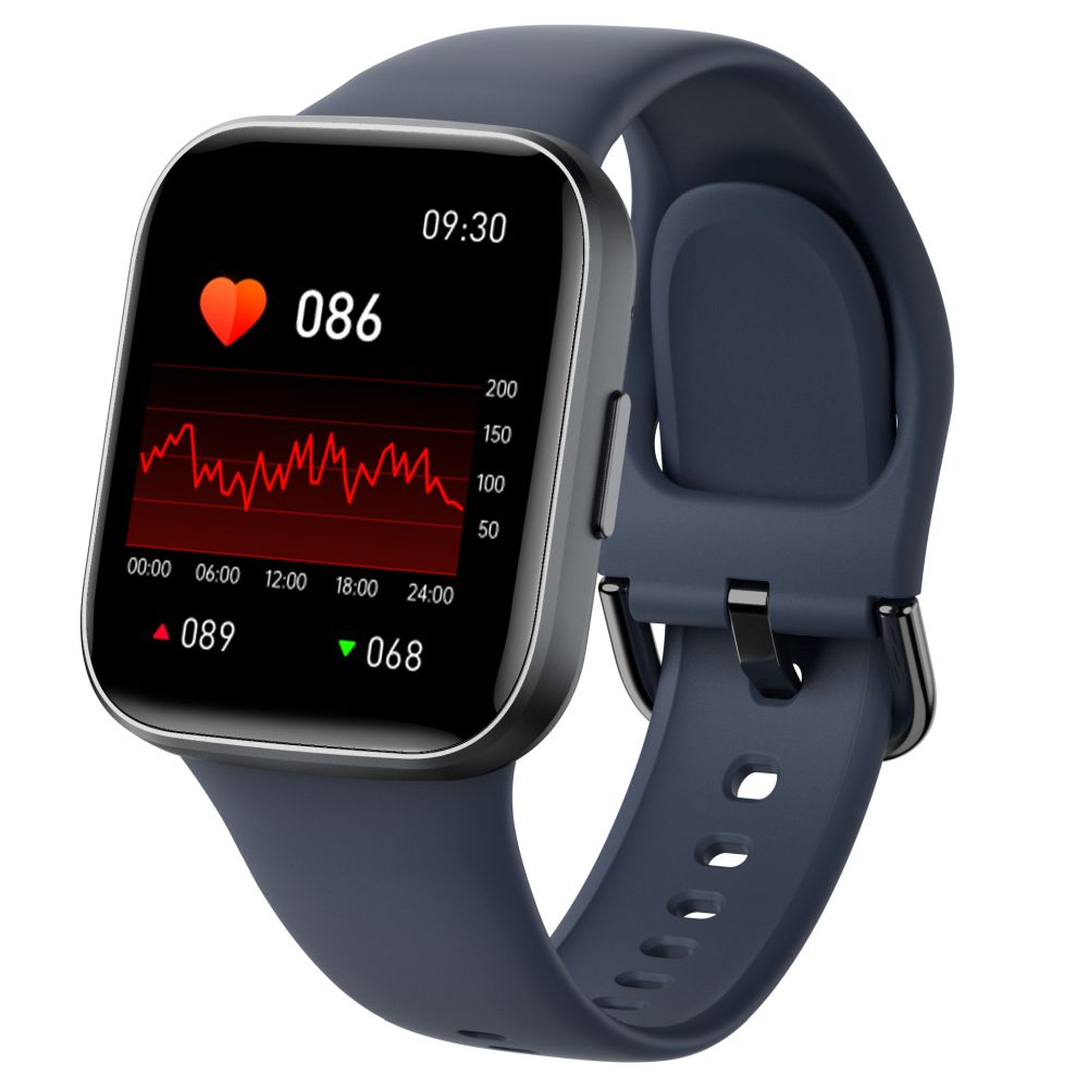 Wasserdichte Smartwatch mit Herzfrequenzmesser – Blau