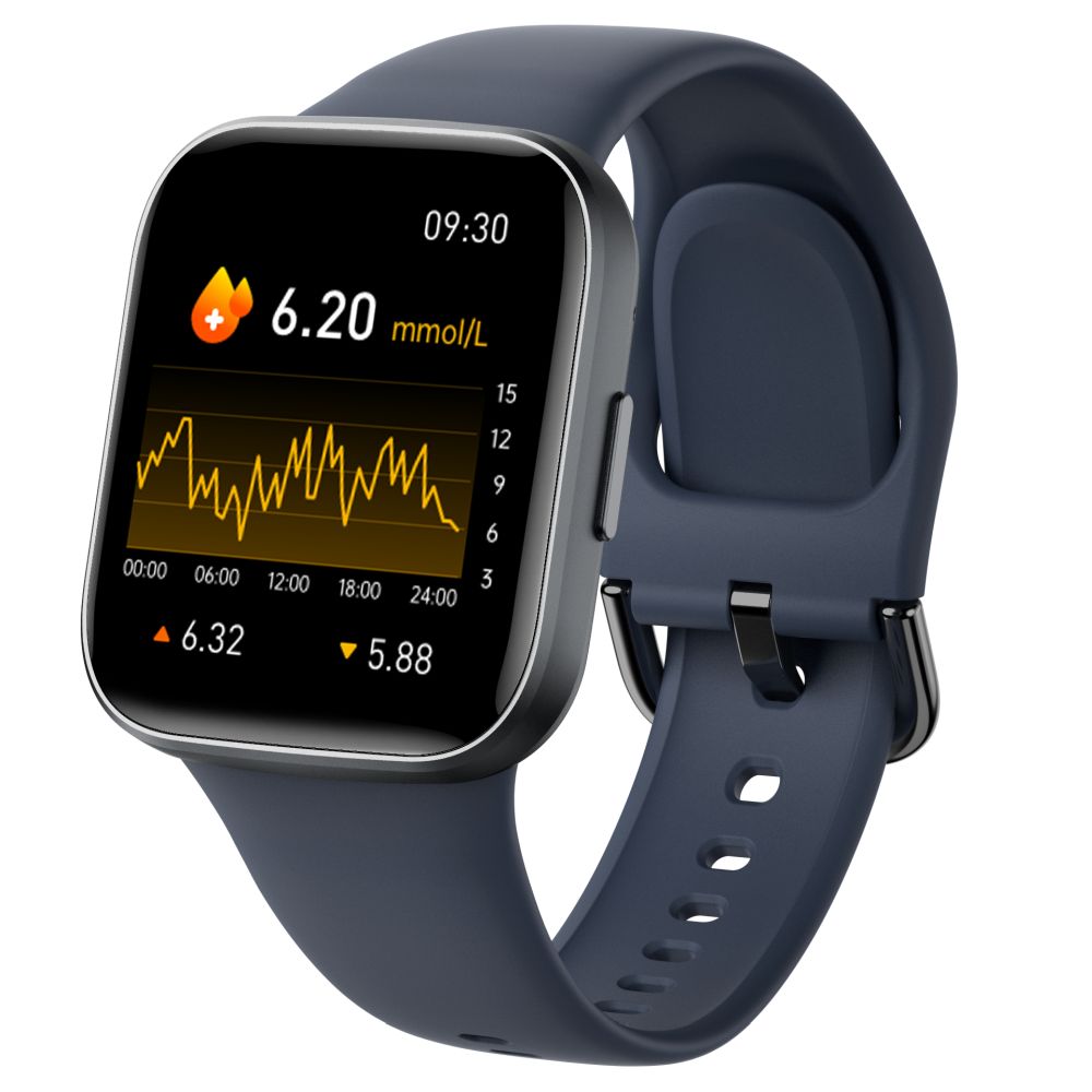 Wasserdichte Smartwatch mit Herzfrequenzmesser – Blau