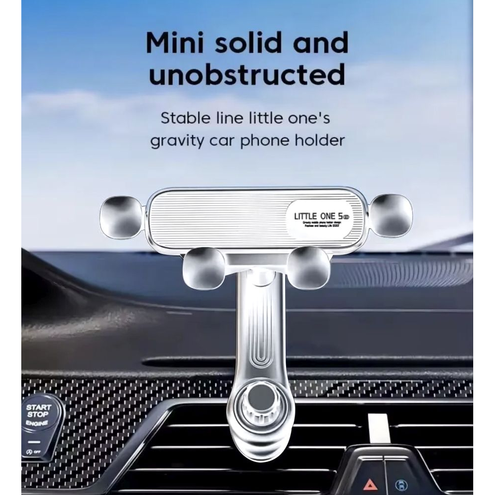 Car mount for smartphone - adjustable orientation - White