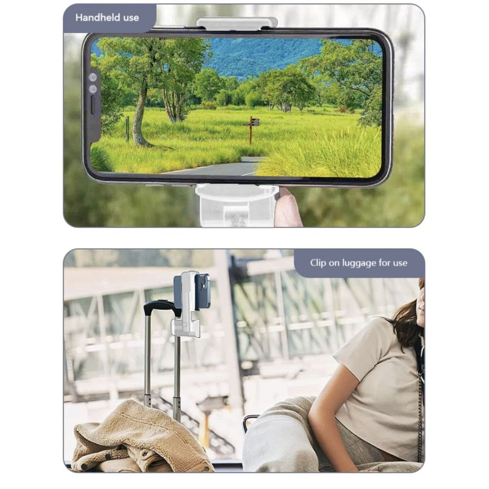 Multifunctional smartphone stand - 360° rotating - White