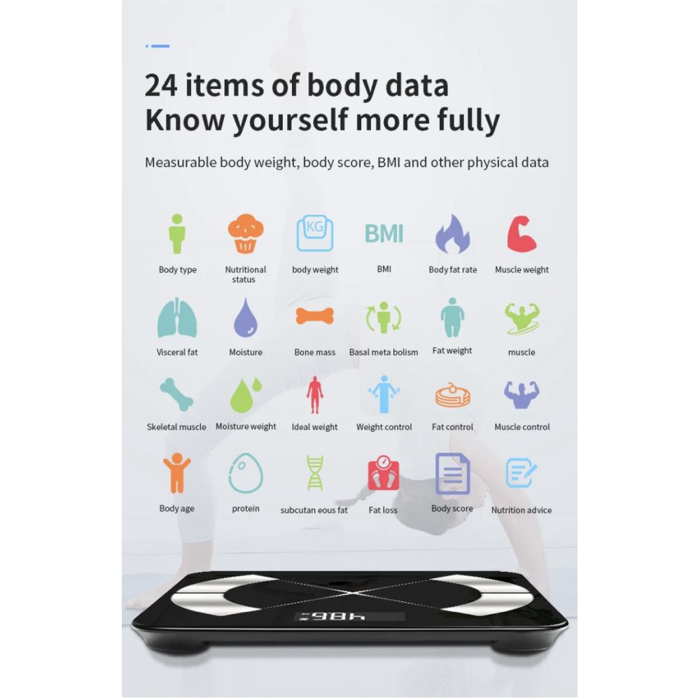 Bluetooth Smart Scale - Black