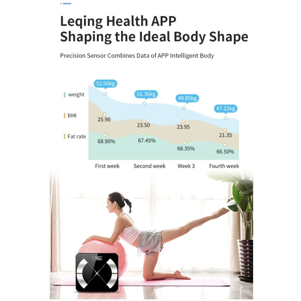 Bluetooth Smart Scale - Black