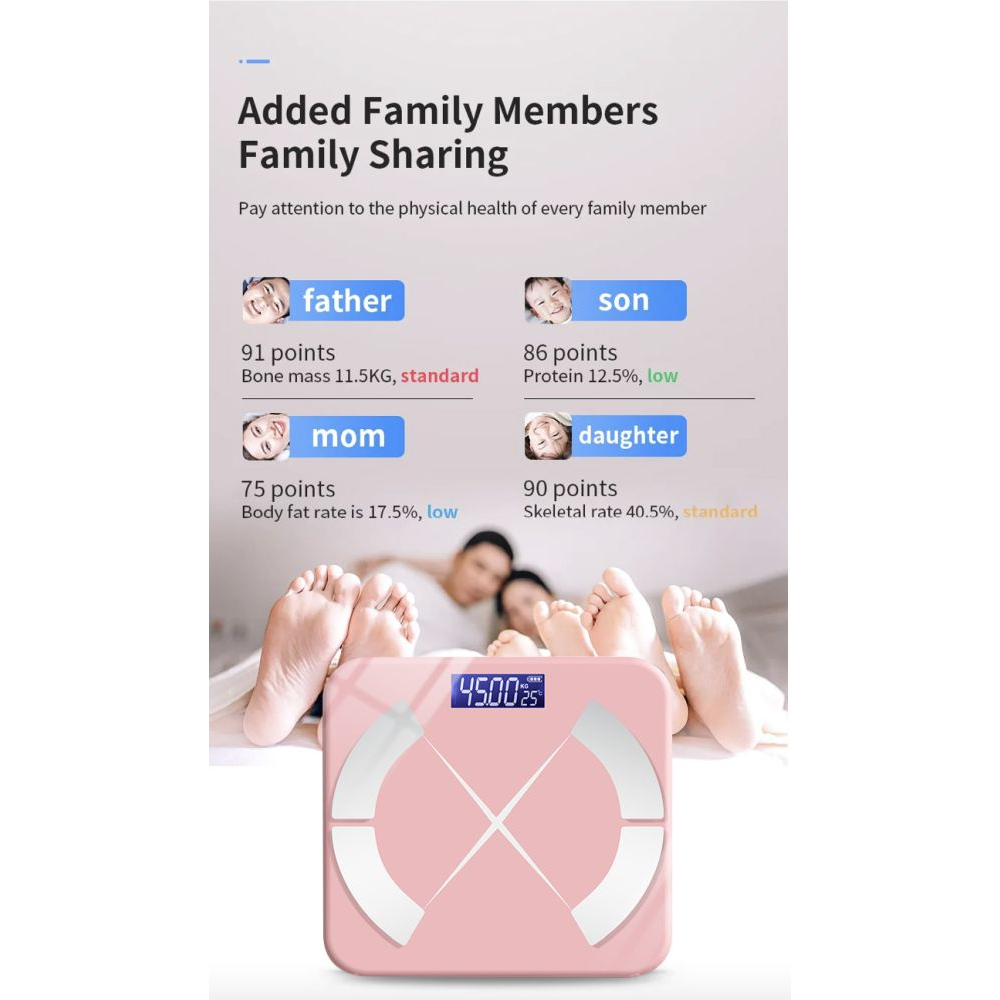 Bluetooth Smart Scale - Pink