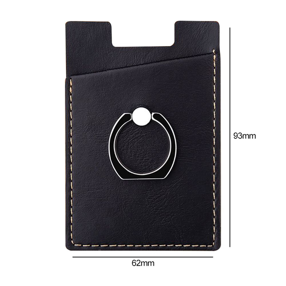 Mobile phone card holder with ring holder and powerful magnet system