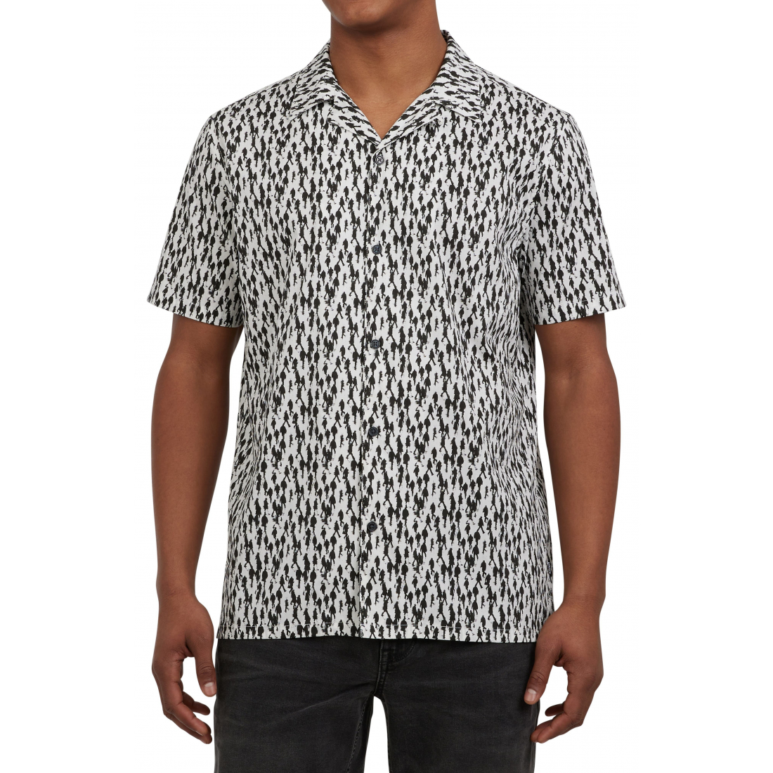 Chemise à manches courtes 'Malcolm Camp' pour Hommes