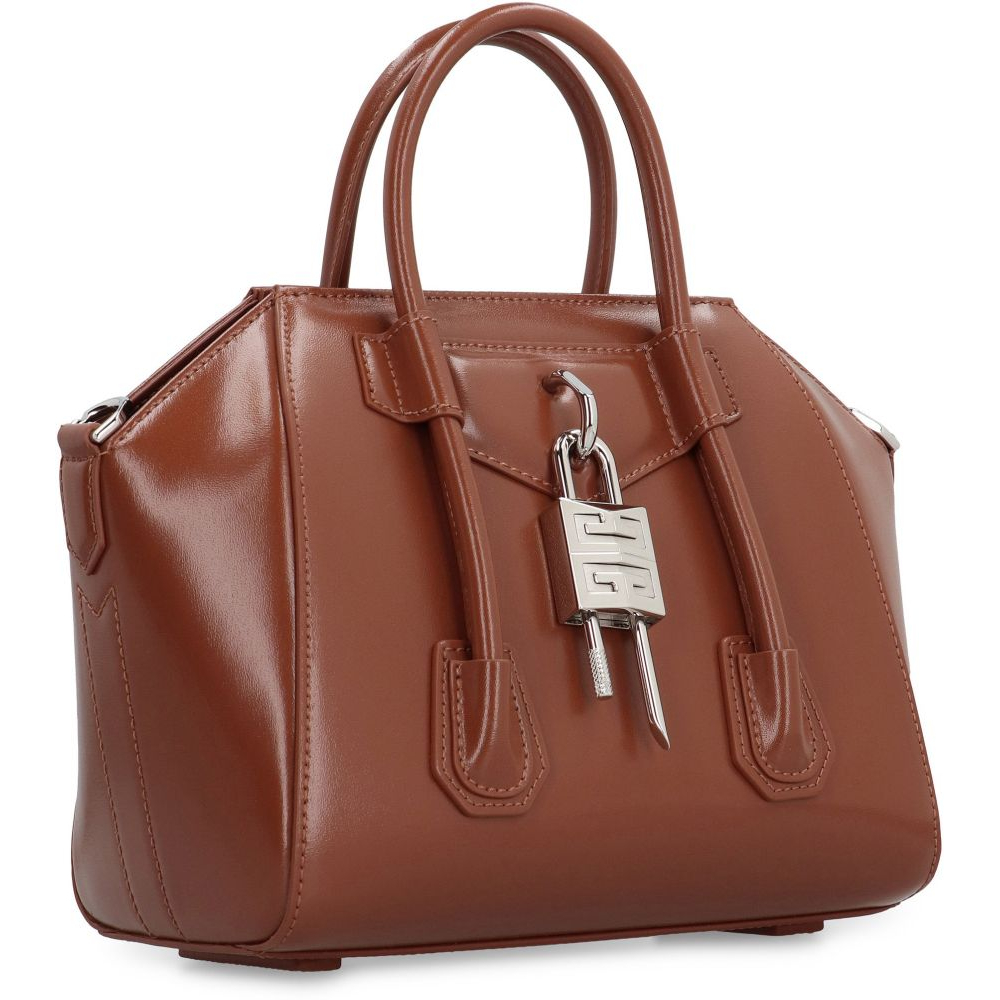 Women's 'Borsa A Mano Antigona Lock In Pelle' Top Handle Bag