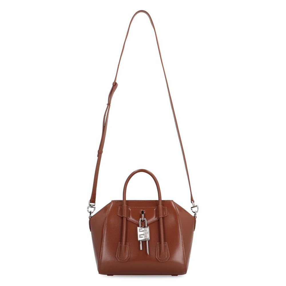 Women's 'Borsa A Mano Antigona Lock In Pelle' Top Handle Bag