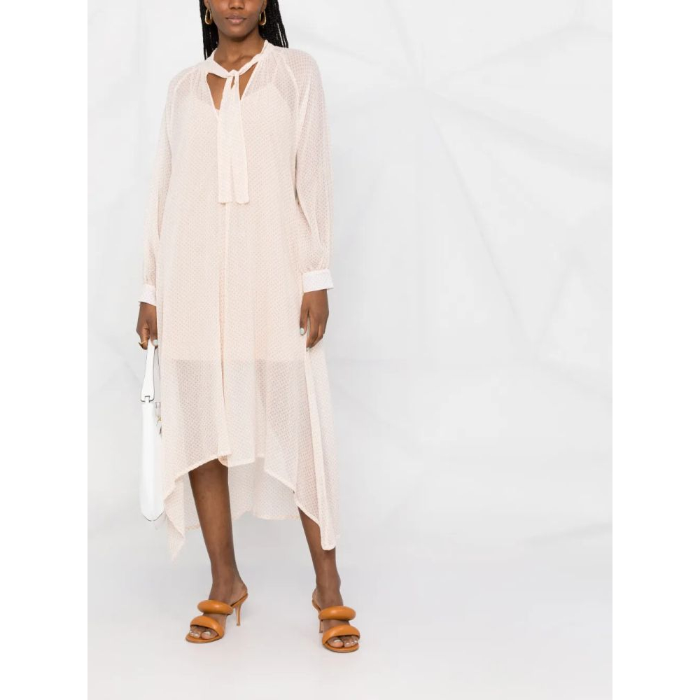 Robe Midi 'Graphic-Print Long-Sleeve Midis' pour Femmes