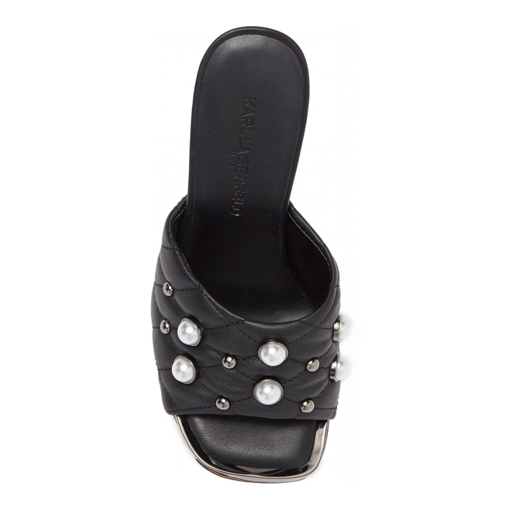 Women's 'Amina Studded' High Heel Mules