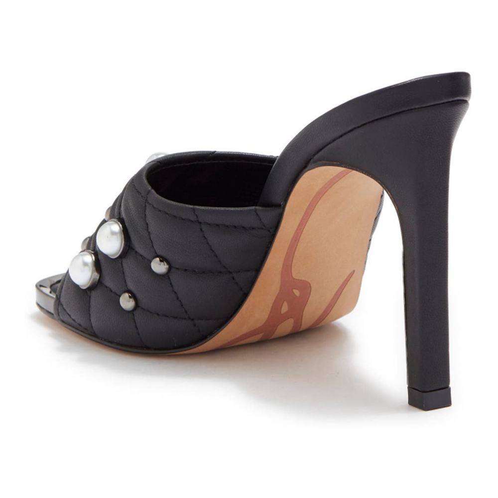 Women's 'Amina Studded' High Heel Mules