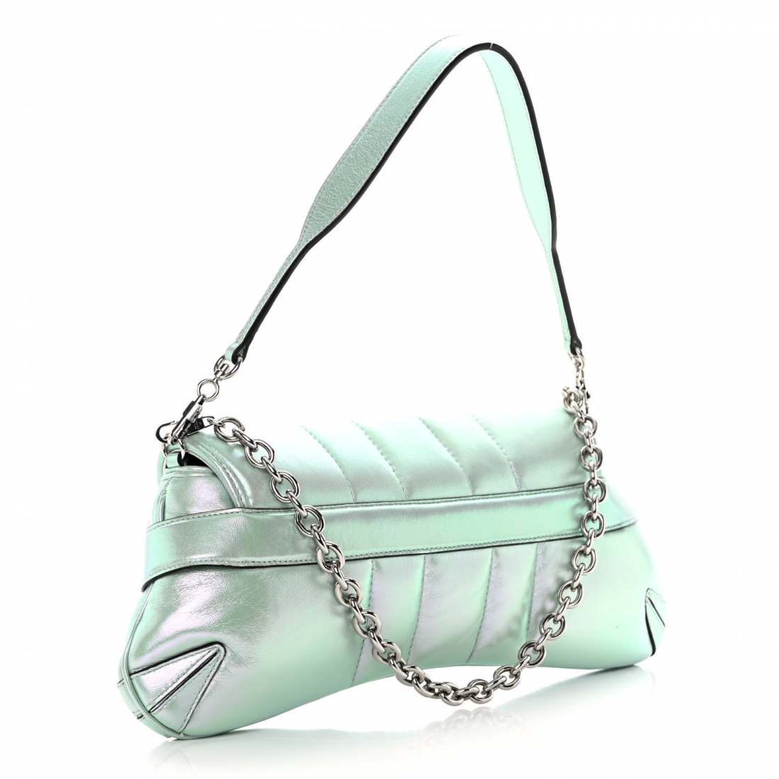 'Iridiscent Horsebit' Schultertasche für Damen